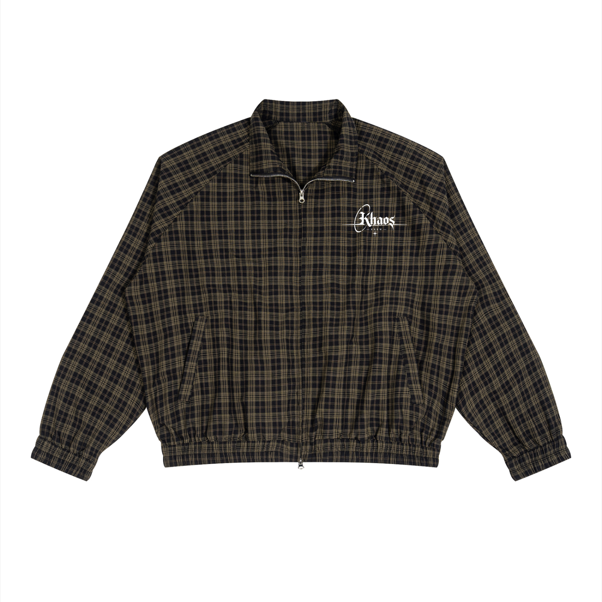 Khaos Krew Plaid track jacket